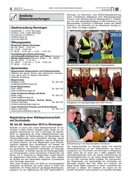 Ausgabe Nr. 40 - Stadt Renningen