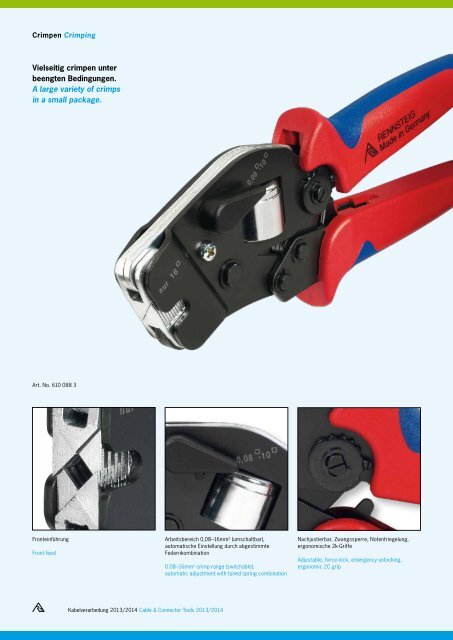 Kabelverarbeitung Cable & Connector Tools - Solarvest