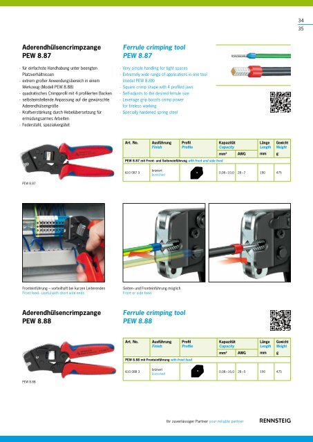 Kabelverarbeitung Cable & Connector Tools - Solarvest