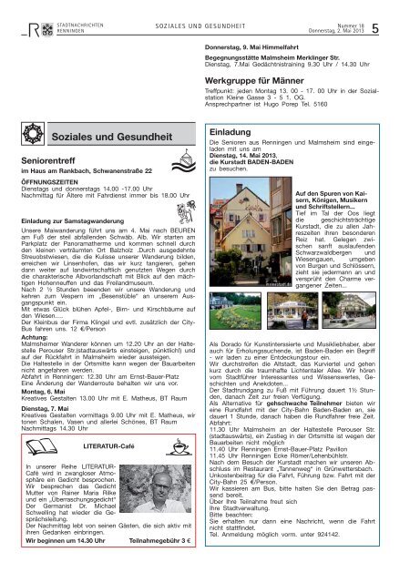Ausgabe Nr. 18 - Stadt Renningen