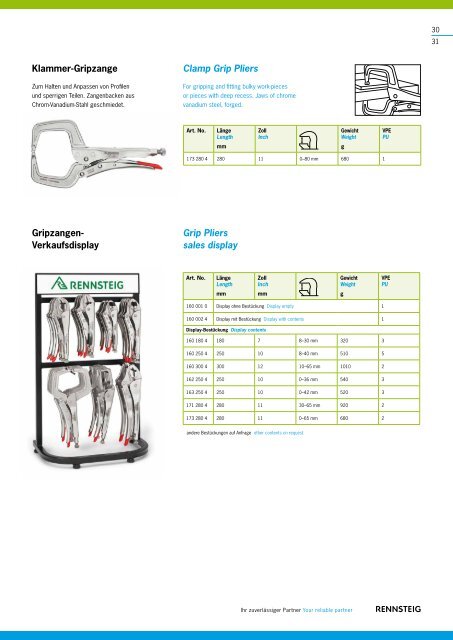 Werkzeuge Tools - Rennsteig Tools, Inc.