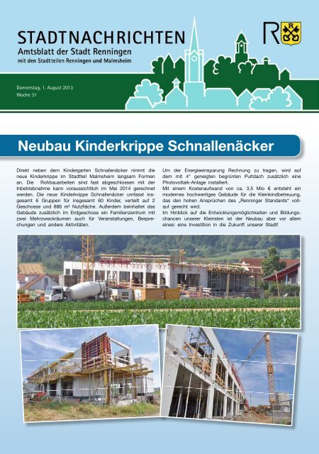 Ausgabe Nr. 31 - Stadt Renningen