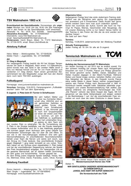 Ausgabe Nr. 31 - Stadt Renningen