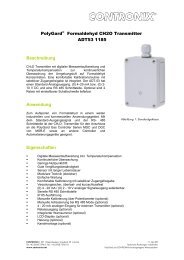 PolyGard® CO Analog Transmitter  - CONTRONIX