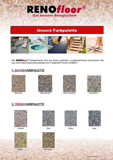 Farbpalette Download - RENOfloor