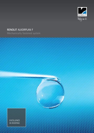 RENOLIT ALKORPLAN F Mechanically fastened system