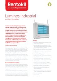 Produktdatenblatt Luminos Industrial UV-Fliegenfalle - Rentokil ...