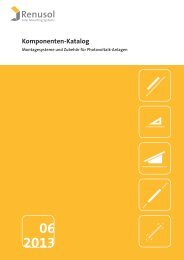 Komponenten-Katalog Deutsch 06/2013 - Renusol