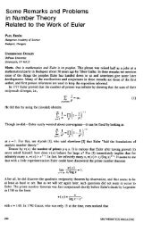 Some Remarks and Problems in Number Theory Related to the ...