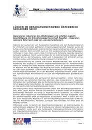 Download (Presseaussendung) - Ein EQUAL-Projekt (www.repanet.at