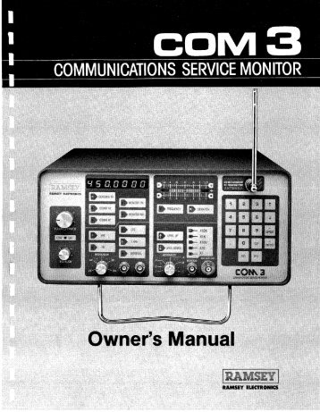 Ramsey COM3 Service Monitor - The Repeater Builder's Technical ...