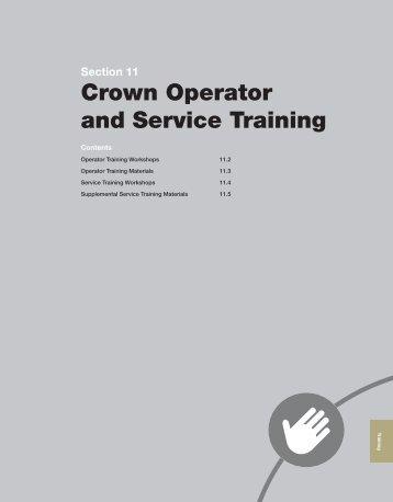 Section 11 - Crown Equipment Corporation