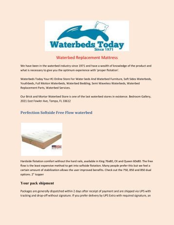 Waterbed Replacement Mattress