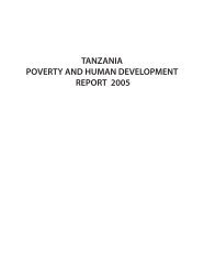 tanzania poverty and human development report 2005 - Repoa