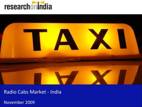 Radio Cabs Market - India - Sample - Report Buyer