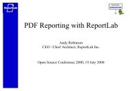 PDF Reporting with ReportLab