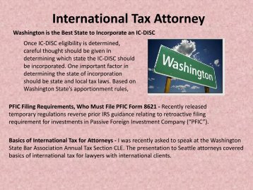 International Tax Attorney