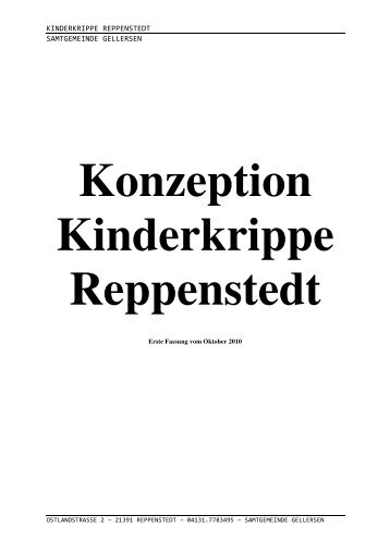 Konzeption der Krippe - Samtgemeinde Gellersen