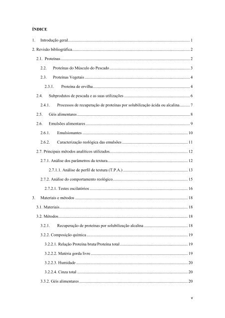 Avaliação das propriedades gelificantes e emulsionantes de ...