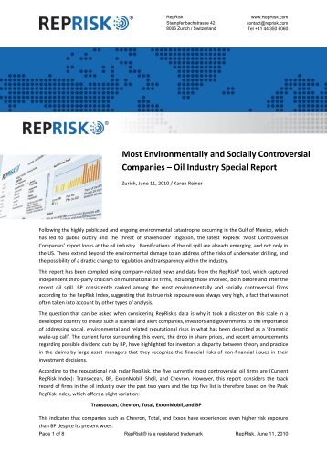Download report - RepRisk