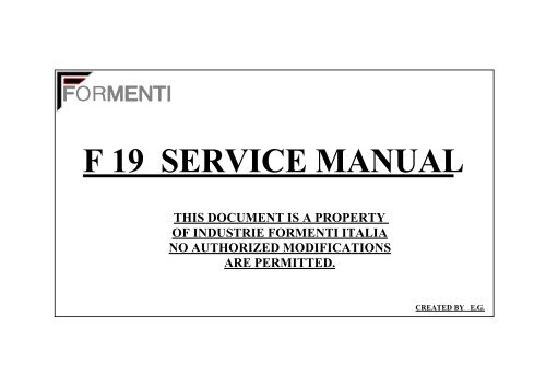 F 19 SERVICE MANUAL - Reptips