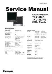 Colour Television TX-21JT2P TX-21JT2P/B Z-M3L Chassis - Reptips