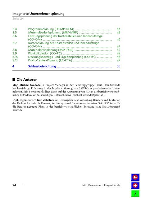 Integrierte Unternehmensplanung