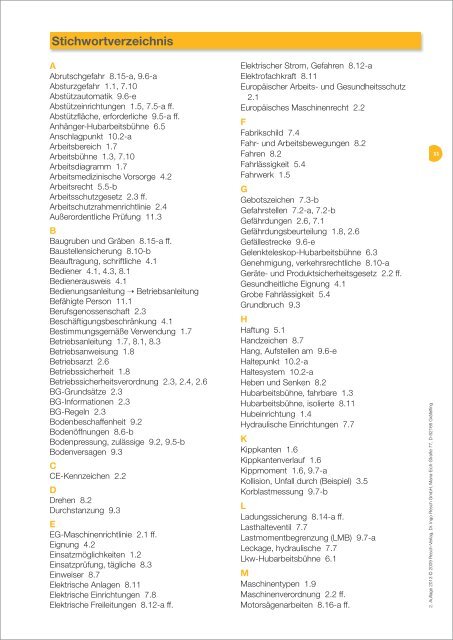 Overhead-Lehrsystem "Sicheres bedienen von ... - Resch-Verlag