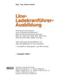 Overhead-Lehrsystem fÃ¼r die LKW-LadekranfÃ¼hrer ... - Resch-Verlag