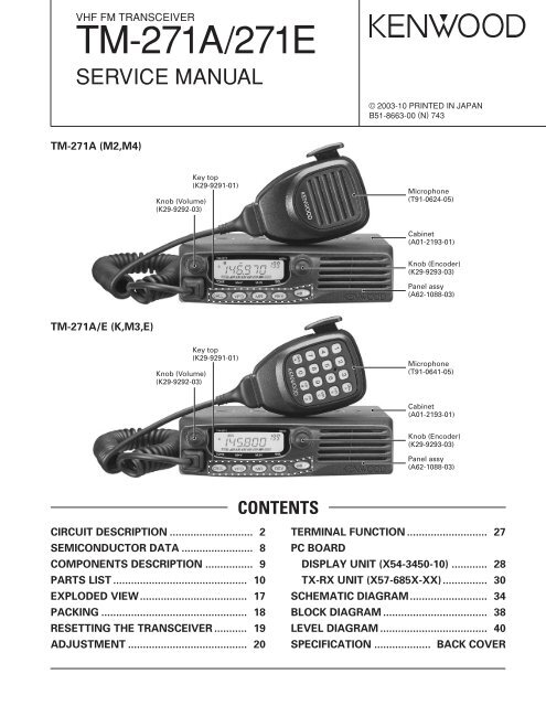 TM-271A Service manual - The Repeater Builder's Technical ...