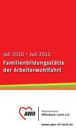 Familienbildungsstätte der Arbeiterwohlfahrt - Kreisverband