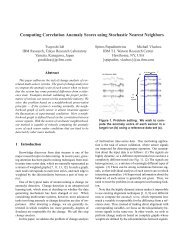 Computing Correlation Anomaly Scores using ... - IBM Research