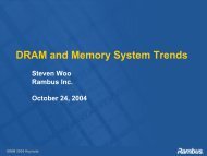 DRAM and Memory System Trends - IBM Research