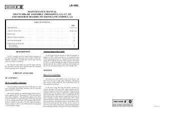 LBI-4980L - 138-174 MHz RF ASSEMBLY 19D416693G1, G2, G7 ...