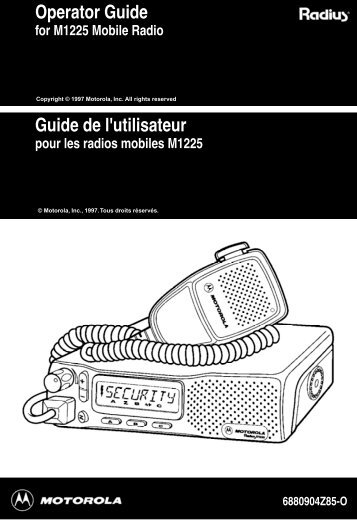 Operator Guide Guide de l'utilisateur - The Repeater Builder's ...