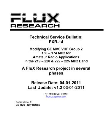 Converting a VHF MVS radio to 220 MHz - The Repeater Builder's ...