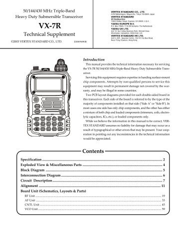 VX-7R Technical Supplement - The Repeater Builder's Technical ...