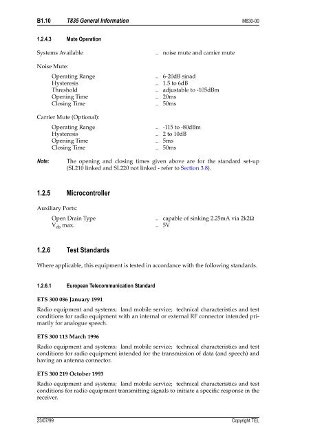 T830 Series II Base Station Equipment 136-174MHz Service Manual