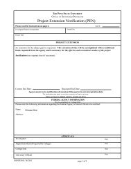 Project Extension Notification (PEN) Form - Penn State University