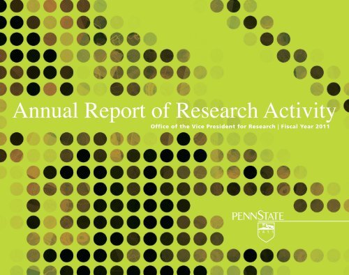 Annual Report of Research Activity - Vice President for Research