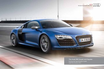 The Audi R8 Coupé and Spyder Pricing and Specification Guide