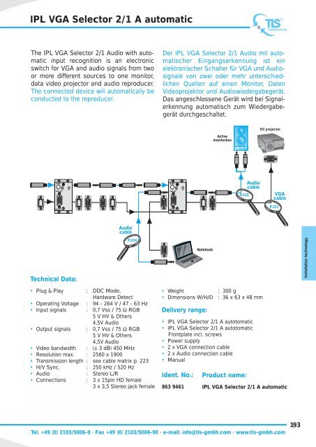 Installations Kits - Eberle AV