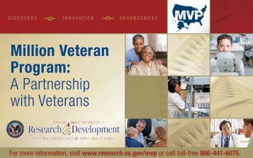 Million Veteran Program Palm Card