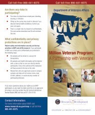 Million Veteran Program Overview Brochure
