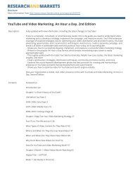 YouTube and Video Marketing. An Hour a Day. 2nd Edition