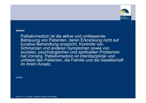 Prof Dr Nehen Vortrag 5 11 08 Verlauf der Demenz - AWO