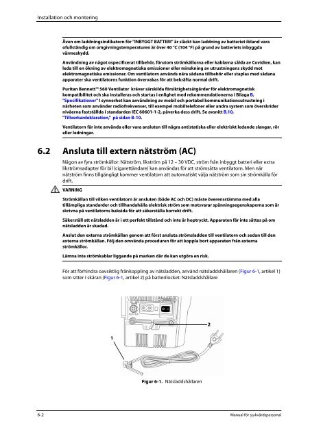 3.6 Parametrar och inställningsintervall för P Simv-läge - Covidien