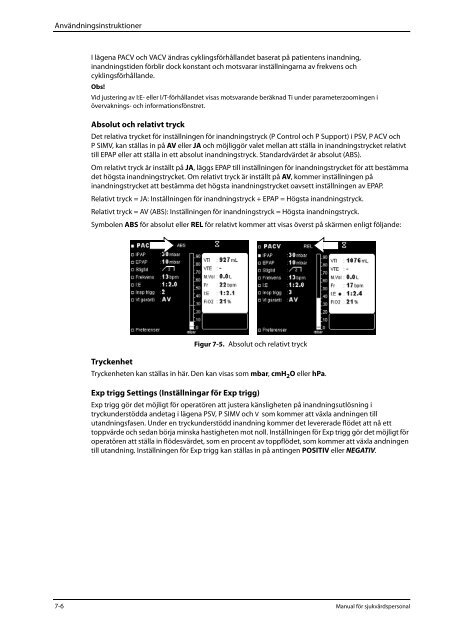 3.6 Parametrar och inställningsintervall för P Simv-läge - Covidien