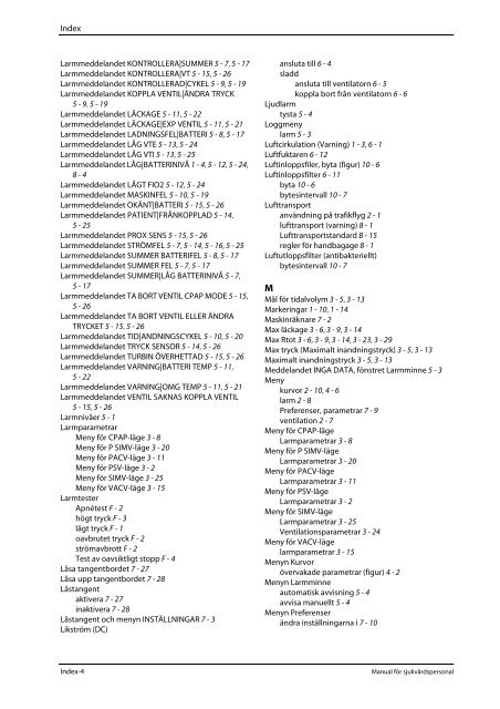 3.6 Parametrar och inställningsintervall för P Simv-läge - Covidien