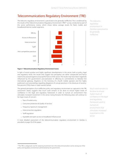 Zambia ICT Sector Performance Review 2010 - Research ICT Africa